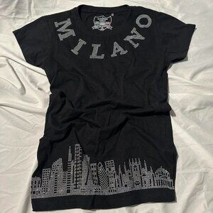 milano italy rhinestone top